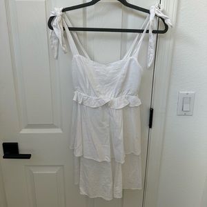 Show Me Your Mumu White Ruffle Dress